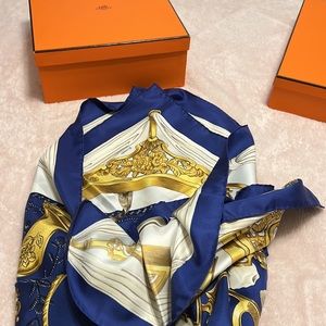 Hermes silk scarf